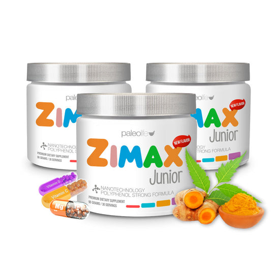 Zimax® Junior  ¡Antioxidante Natural Nuevo Sabor! 3 Meses de Antioxidantes